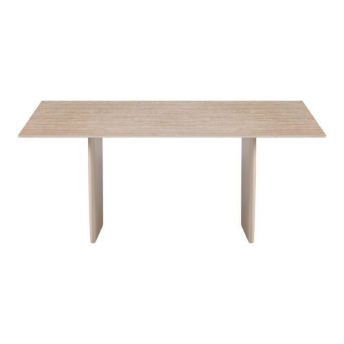 Τραπέζι Releno pakoworld sintered stone σε όψη τραβερτίνας 180x90x75εκ (x1)