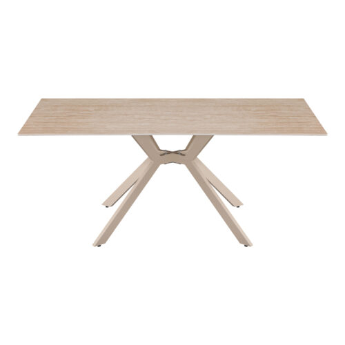 Τραπέζι Olven pakoworld sintered stone σε όψη τραβερτίνας 180x90x75εκ (x1)