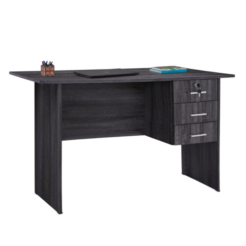 ΓΡΑΦΕΙΟ ΜΕ 3 ΣΥΡΤΑΡΙΑ HAYDEN HM2268.01 ΜΕΛΑΜΙΝΗ ΣΕ ΑΝΘΡΑΚΙ ΧΡΩΜΑ 120x60x75Υεκ (x1)
