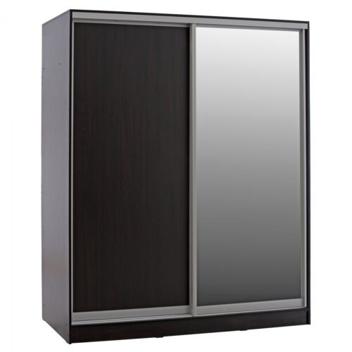 ΝΤΟΥΛΑΠΑ ΜΕ ΚΑΘΡΕΠΤΗ ADLER HM2437.02 ΜΕΛΑΜΙΝΗ WENGE 180x60x210Υεκ. (x1)