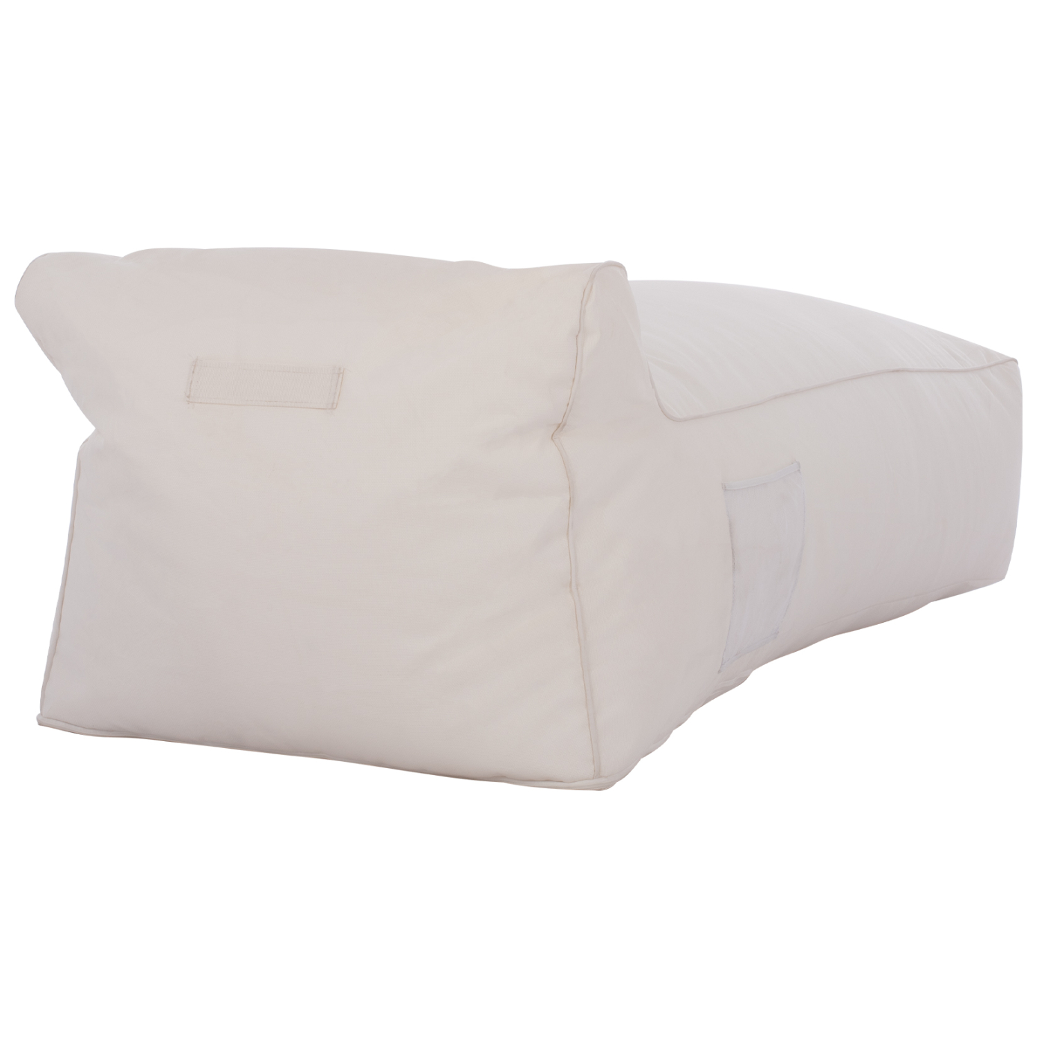 ΠΟΥΦ ΞΑΠΛΩΣΤΡΑ WADELIN HM5774.11 ΜΕ TEXTILENE ΛΕΥΚΟ 190x80x40-60Υ εκ. (x1) - Image 4