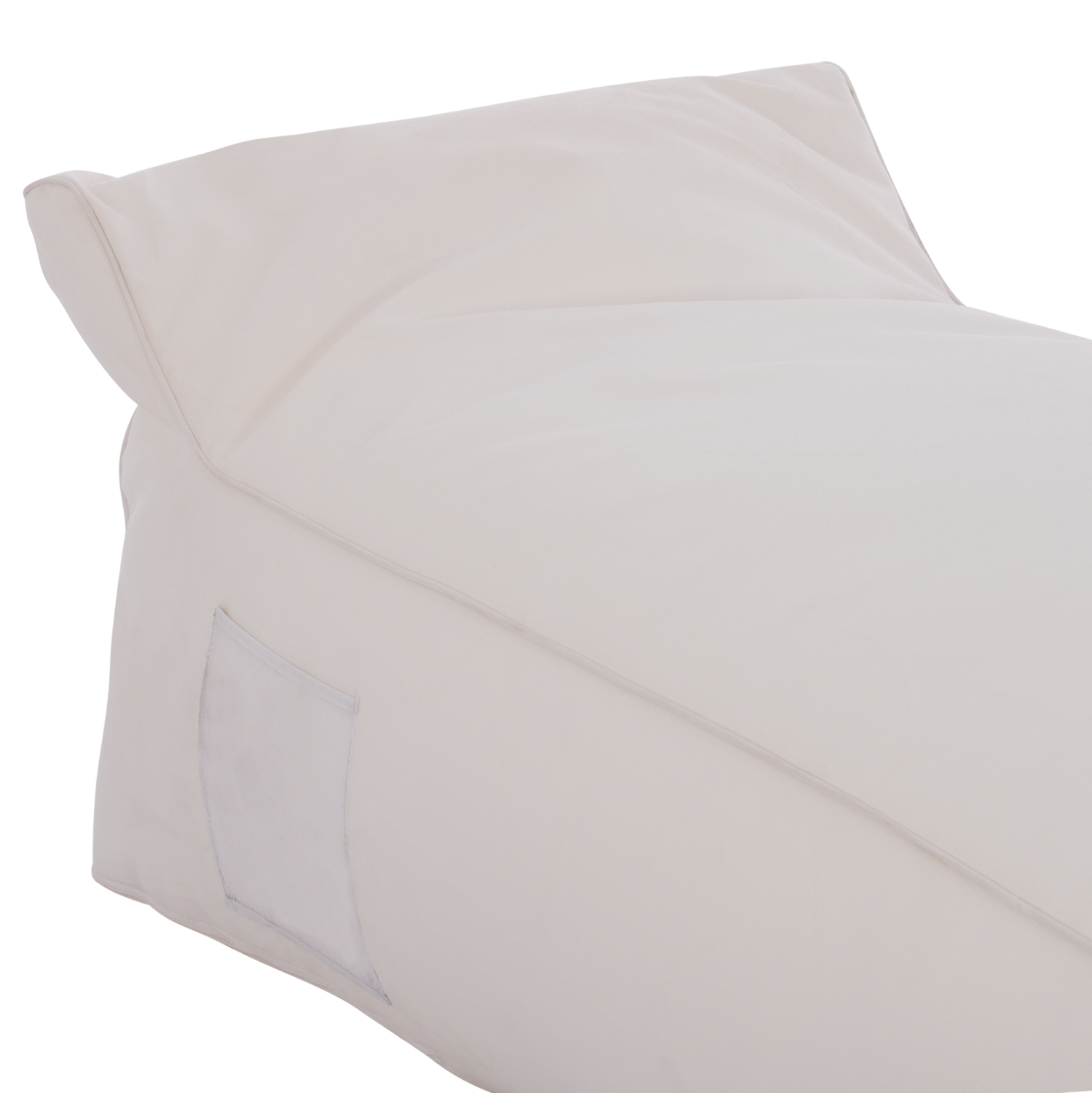 ΠΟΥΦ ΞΑΠΛΩΣΤΡΑ WADELIN HM5774.11 ΜΕ TEXTILENE ΛΕΥΚΟ 190x80x40-60Υ εκ. (x1) - Image 5