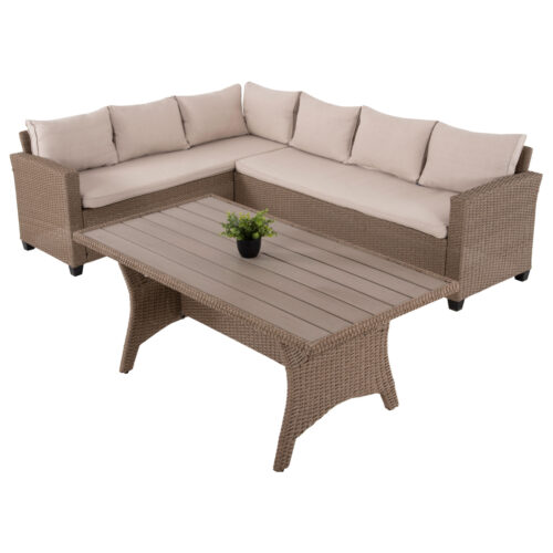 ΣΕΤ ΣΑΛΟΝΙ ΓΩΝΙΑ & ΤΡΑΠΕΖΙ CARSON HM6078.02 ΜΟΚΑ ΣΥΝΘ.RATTAN-ΜΑΞΙΛΑΡΙΑ (x1)