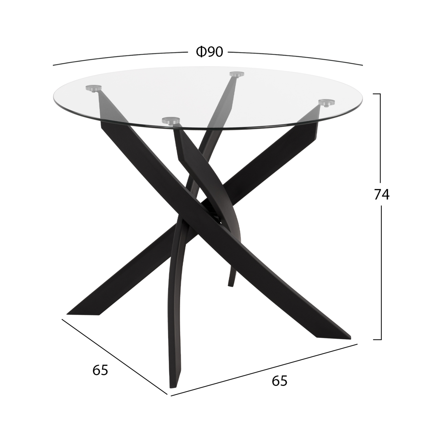 ΣΕΤ ΤΡΑΠΕΖΑΡΙΑΣ 5ΤΜΧ LADY HM21199.01 ΓΥΑΛΙ--ΜΕΤΑΛΛΟ ΣΕ ΜΑΥΡΟ & ΒΕΛΟΥΔΟ ΓΚΡΙ (x1) - Image 2