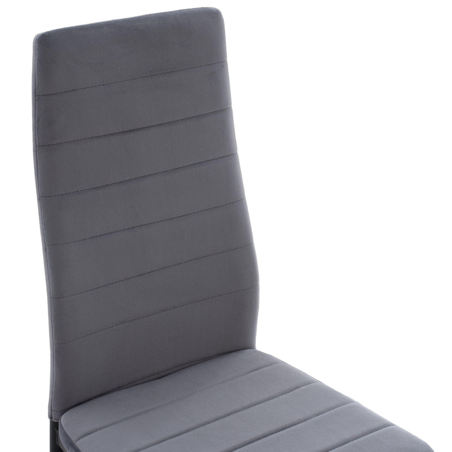 ΣΕΤ ΤΡΑΠΕΖΑΡΙΑΣ 5ΤΜΧ LADY HM21199.01 ΓΥΑΛΙ--ΜΕΤΑΛΛΟ ΣΕ ΜΑΥΡΟ & ΒΕΛΟΥΔΟ ΓΚΡΙ (x1) - Image 6