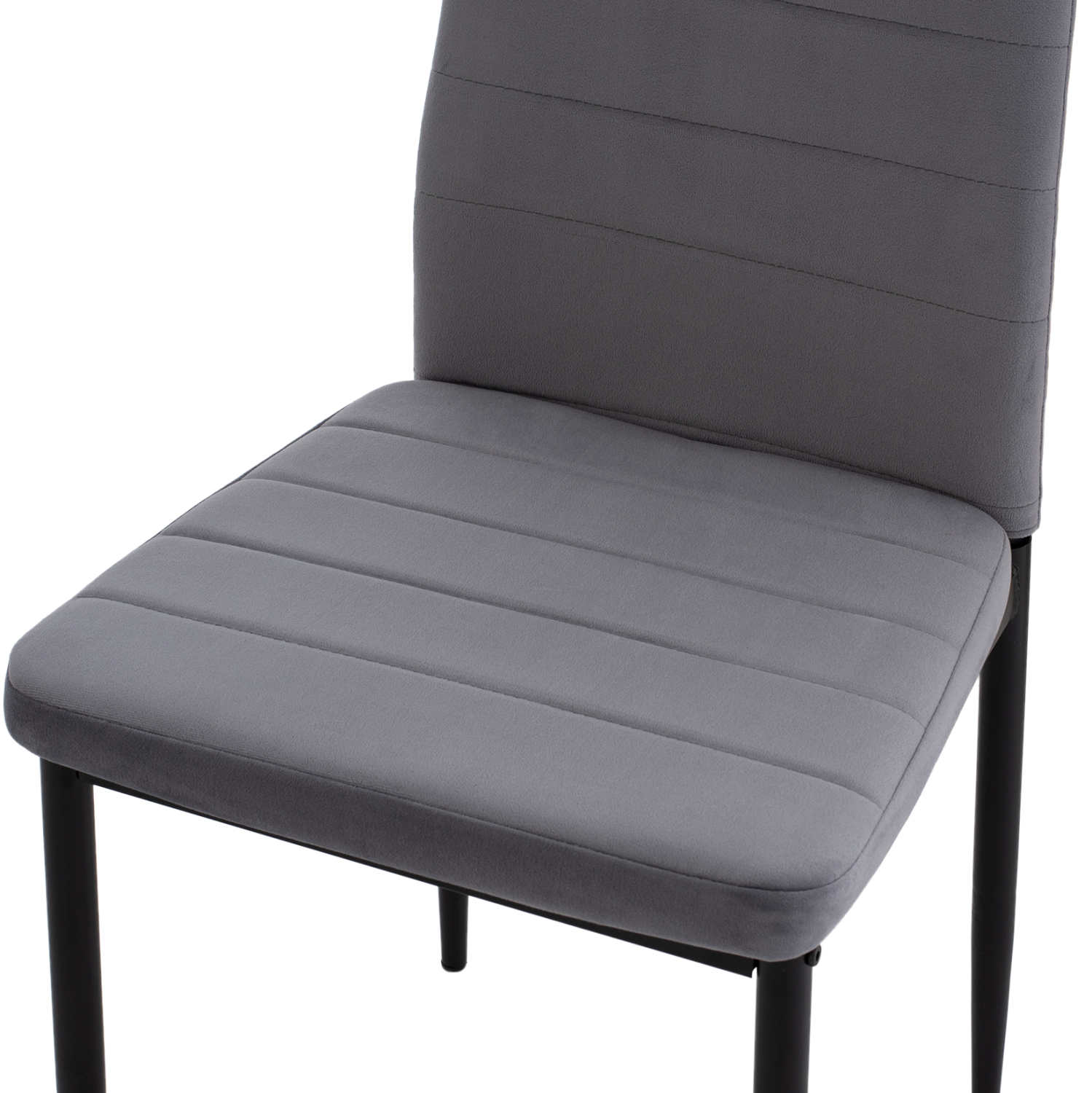 ΣΕΤ ΤΡΑΠΕΖΑΡΙΑΣ 5ΤΜΧ LADY HM21199.01 ΓΥΑΛΙ--ΜΕΤΑΛΛΟ ΣΕ ΜΑΥΡΟ & ΒΕΛΟΥΔΟ ΓΚΡΙ (x1) - Image 7