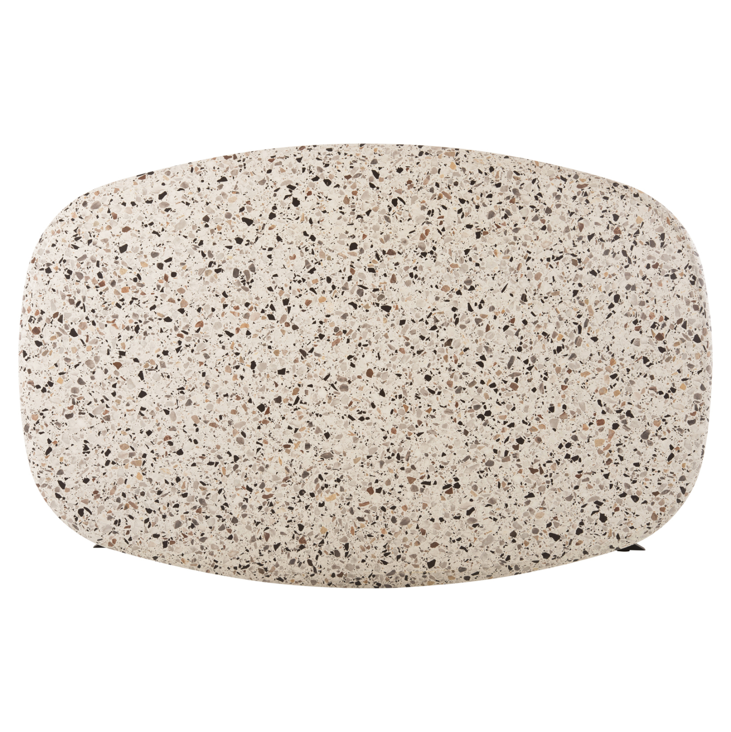 ΤΡΑΠΕΖΙ ΟΒΑΛ RODDEN HM11903.03 ΜΕ WERZALIT TERRAZZO-ΜΑΥΡΗ ΧΙΑΣΤΙ ΒΑΣΗ 146x94x75Υεκ (x1) - Image 6