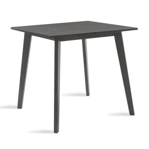 Τραπέζι Benson pakoworld MDF σε rustic grey απόχρωση 80x80x75εκ (x1)