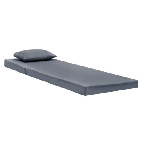 Μαξιλάρι ξαπλώστρας Sunset pakoworld ύφασμα γκρι 60x185x10εκ (x1)