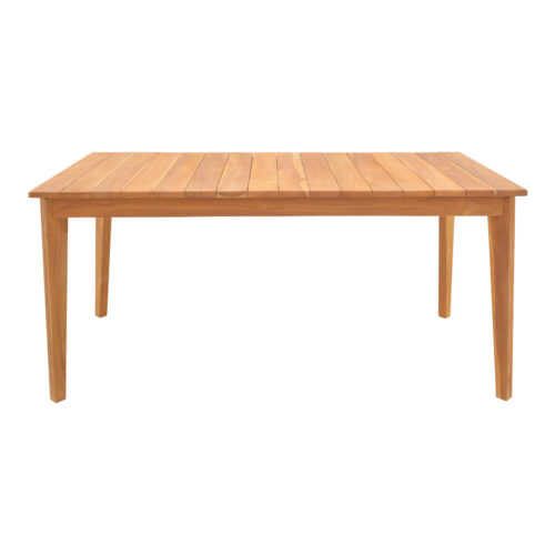 Τραπέζι Ory pakoworld teak ξύλο σε φυσική απόχρωση 160x80x75εκ (x1)