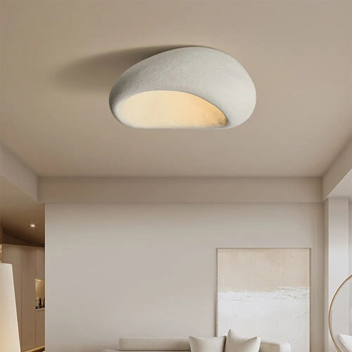 Φωτιστικό οροφής led Zulcere pakoworld E27 λευκό ps 50x28εκ (x1)