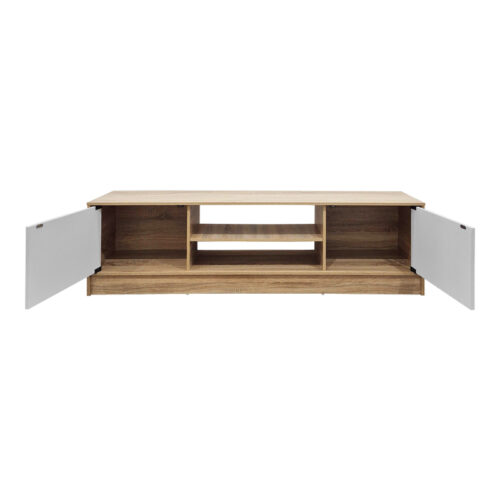 Έπιπλο τηλεόρασης Sasa pakoworld sonoma-λευκό 150x35x41.5εκ (x1)