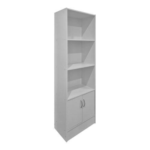 Βιβλιοθήκη Tekaro pakoworld λευκό 57x33x180εκ (x1)