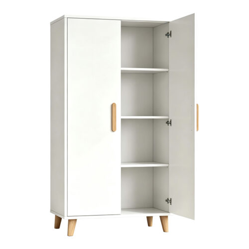 Ντουλάπι Tamera pakoworld λευκό με φυσική απόχρωση MDF 60x30x120εκ (x1)