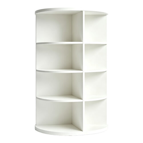 Γωνιακή ραφιέρα Benzal pakoworld λευκό MDF 80x30x120εκ (x1)