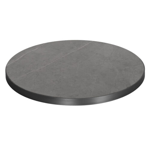 ΕΠΙΦΑΝΕΙΑ ΤΡΑΠΕΖΙΟΥ SINTERED STONE HM6653.05 GREY MARBLE--ΠΛΑΙΣΙΟ ALU ΓΚΡΙ Φ70εκ. (x1)