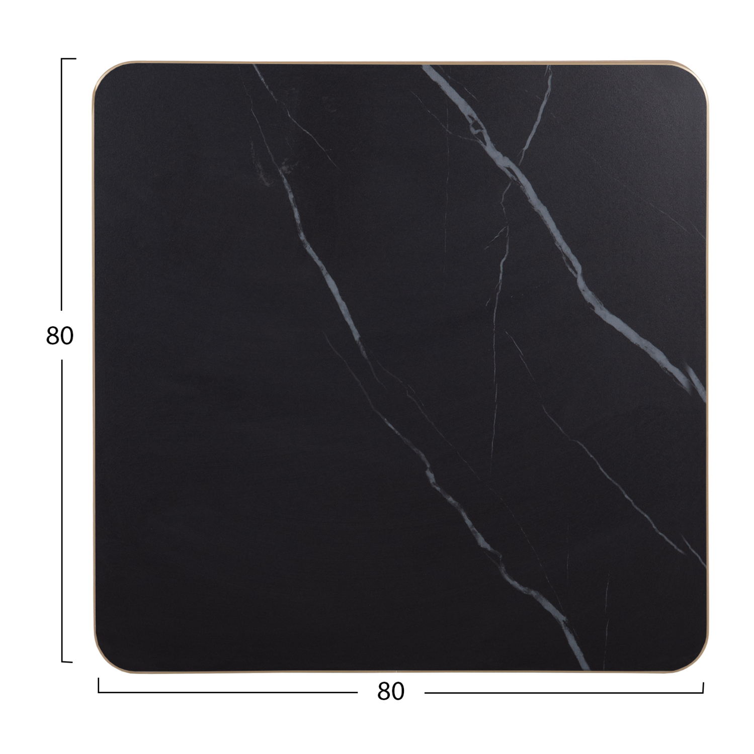 ΕΠΙΦΑΝΕΙΑ ΤΡΑΠΕΖΙΟΥ SINTERED STONE HM6655.13 BLACK MARBLE--ΠΛΑΙΣΙΟ ALU ΧΡΥΣΟ 80x80εκ. (x1) - Image 7