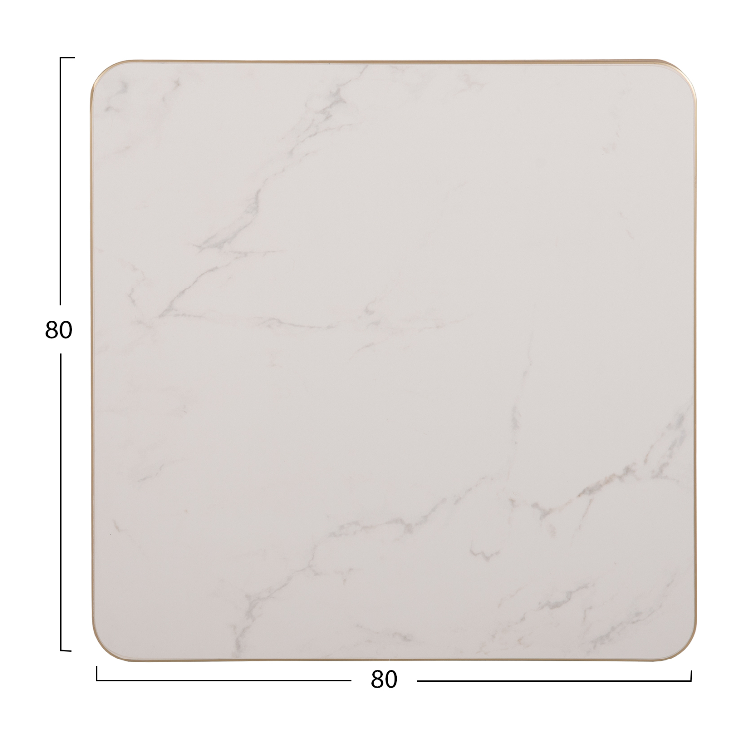 ΕΠΙΦΑΝΕΙΑ ΤΡΑΠΕΖΙΟΥ SINTERED STONE HM6655.12 WHITE MARBLE--ΠΛΑΙΣΙΟ ALU ΧΡΥΣΟ 80x80εκ. (x1) - Image 7