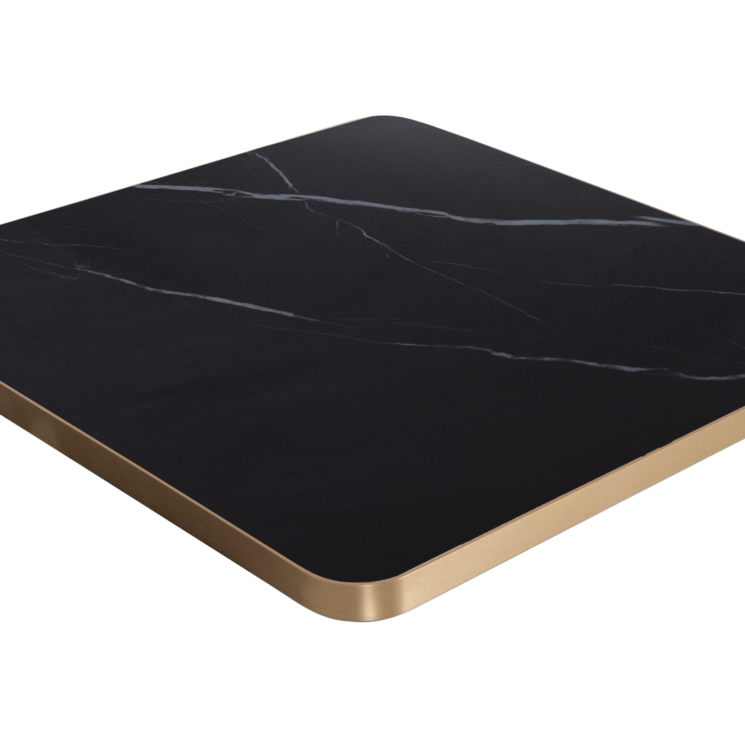 ΕΠΙΦΑΝΕΙΑ ΤΡΑΠΕΖΙΟΥ SINTERED STONE HM6655.13 BLACK MARBLE--ΠΛΑΙΣΙΟ ALU ΧΡΥΣΟ 80x80εκ. (x1) - Image 8
