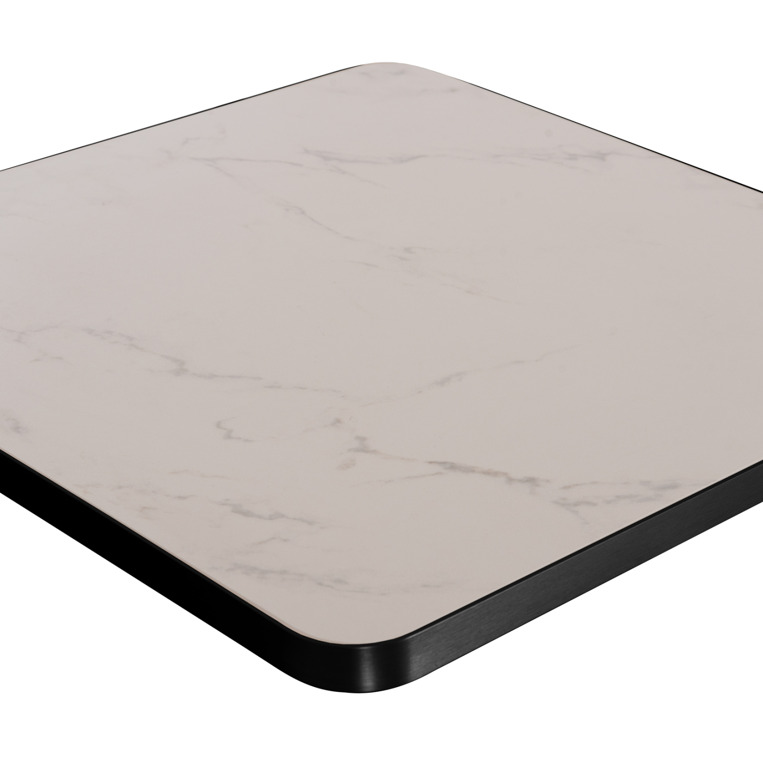 ΕΠΙΦΑΝΕΙΑ ΤΡΑΠΕΖΙΟΥ SINTERED STONE HM6655.02 WHITE MARBLE--ΠΛΑΙΣΙΟ ALU ΜΑΥΡΟ 80x80εκ. (x1) - Image 8
