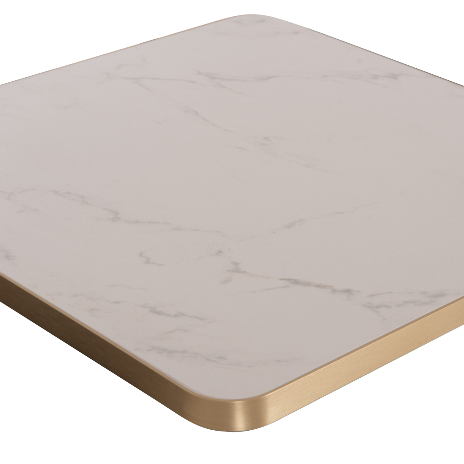 ΕΠΙΦΑΝΕΙΑ ΤΡΑΠΕΖΙΟΥ SINTERED STONE HM6655.12 WHITE MARBLE--ΠΛΑΙΣΙΟ ALU ΧΡΥΣΟ 80x80εκ. (x1) - Image 8