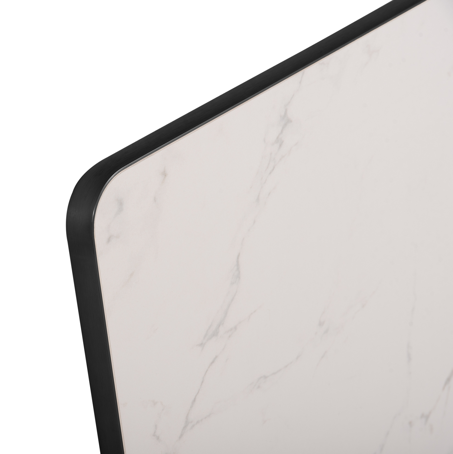 ΕΠΙΦΑΝΕΙΑ ΤΡΑΠΕΖΙΟΥ SINTERED STONE HM6655.02 WHITE MARBLE--ΠΛΑΙΣΙΟ ALU ΜΑΥΡΟ 80x80εκ. (x1) - Image 9