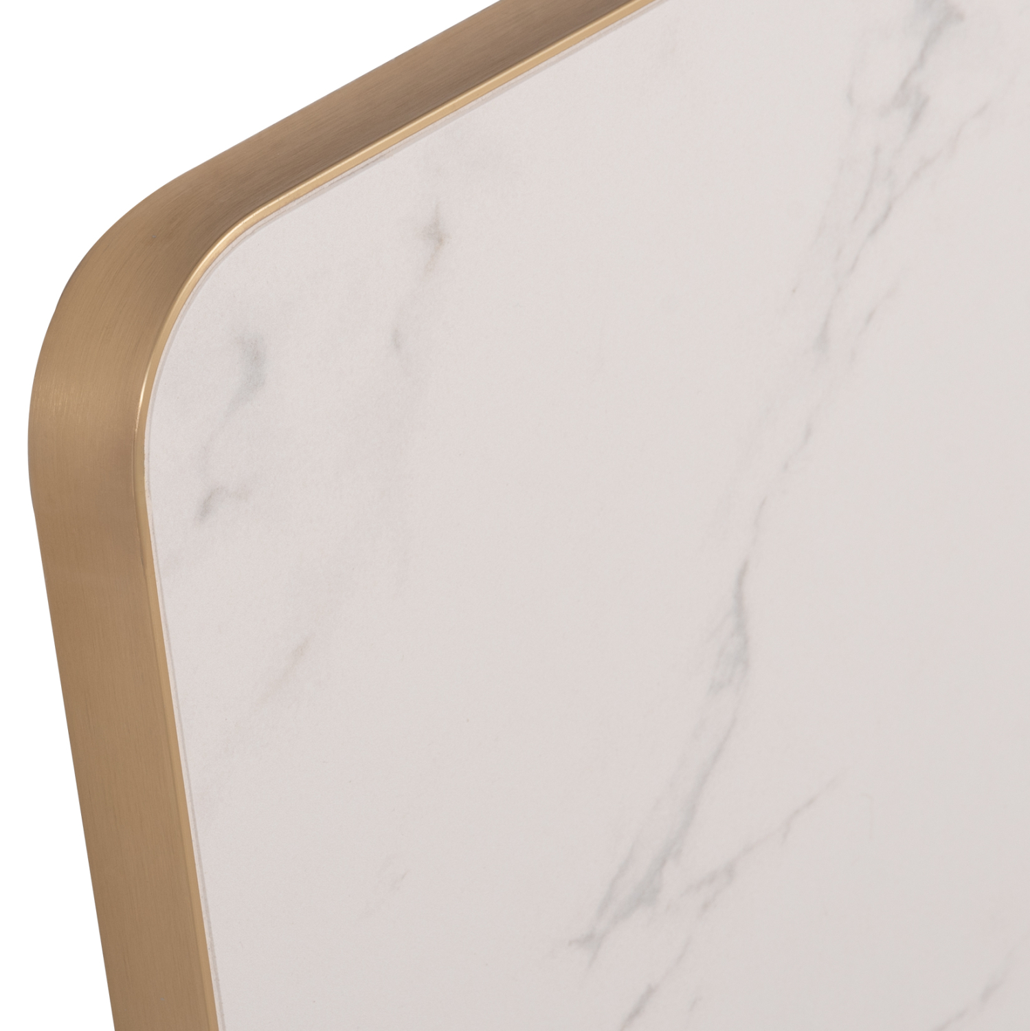 ΕΠΙΦΑΝΕΙΑ ΤΡΑΠΕΖΙΟΥ SINTERED STONE HM6655.12 WHITE MARBLE--ΠΛΑΙΣΙΟ ALU ΧΡΥΣΟ 80x80εκ. (x1) - Image 9
