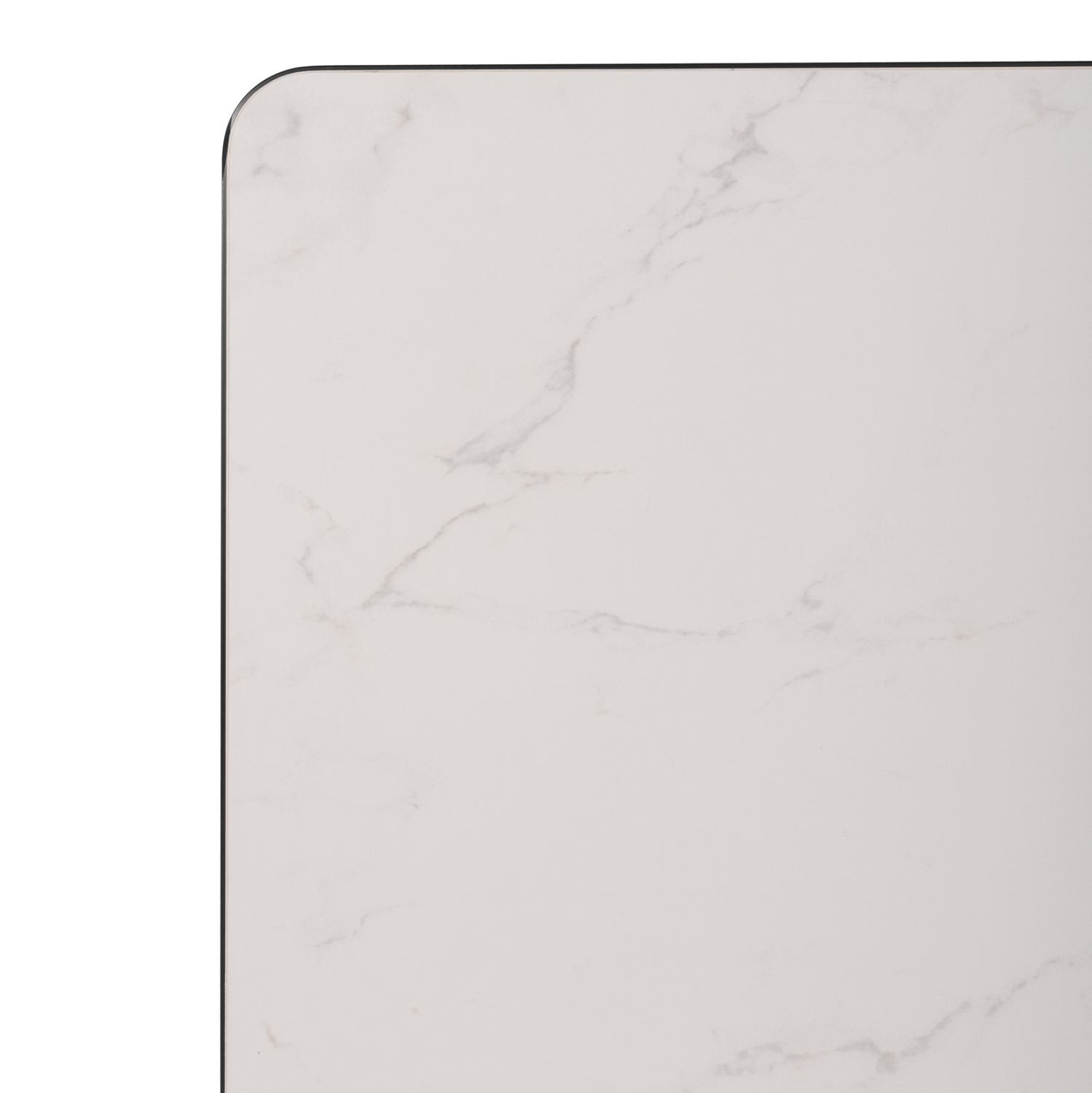 ΕΠΙΦΑΝΕΙΑ ΤΡΑΠΕΖΙΟΥ SINTERED STONE HM6655.02 WHITE MARBLE--ΠΛΑΙΣΙΟ ALU ΜΑΥΡΟ 80x80εκ. (x1) - Image 11