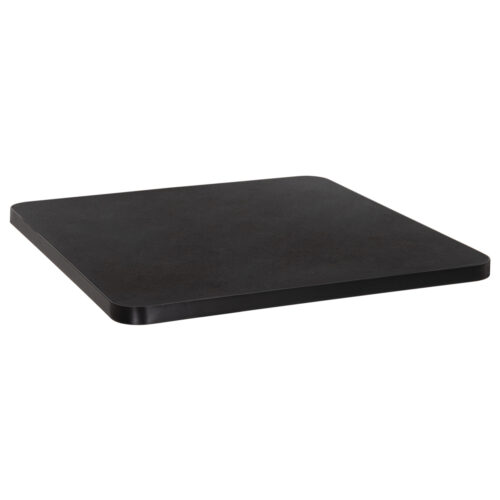 ΕΠΙΦΑΝΕΙΑ ΤΡΑΠΕΖΙΟΥ SINTERED STONE ΤΕΤΡΑΓΩΝΗ HM6655.01 ΜΑΥΡΗ ΜΕ ΠΛΑΙΣΙΟ ALU ΜΑΥΡΟ 80x80εκ. (x1)