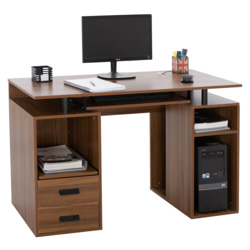 ΓΡΑΦΕΙΟ ΜΕΛΑΜΙΝΗΣ STATUS HM2026.03 WALNUT 120Χ55Χ76 εκ. (x1)