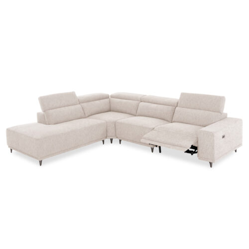 ΚΑΝΑΠΕΣ ΑΡΙΣΤΕΡΗ ΓΩΝΙΑ 5Θ ΜΕ RECLINE LUNARIS HM3316.02L ΕΚΡΟΥ ΥΦΑΣΜΑ 307x267x94Yεκ (x1)