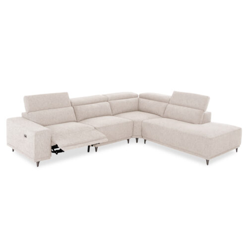 ΚΑΝΑΠΕΣ ΔΕΞΙΑ ΓΩΝΙΑ 5Θ ΜΕ RECLINE LUNARIS HM3316.02R ΕΚΡΟΥ ΥΦΑΣΜΑ 307x267x94Yεκ (x1)