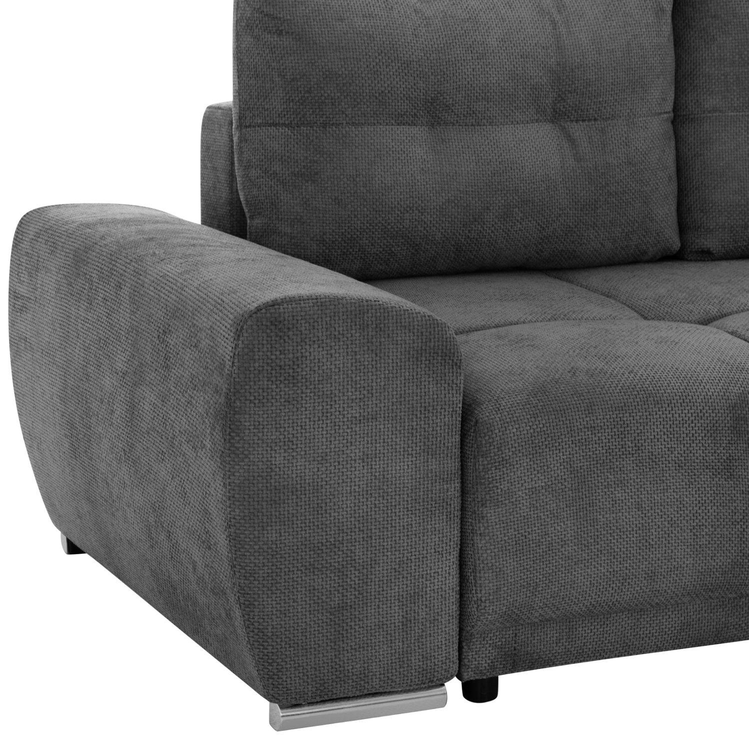 ΚΑΝΑΠΕΣ ΚΡΕΒΑΤΙ ΔΕΞΙΑ ΓΩΝΙΑ COMFYRA HM3336.01R ΓΚΡΙ ΥΦΑΣΜΑ 270x181x75Υεκ (x1) - Image 9