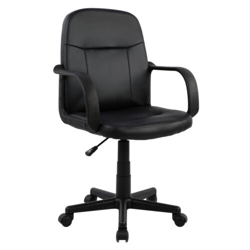 ΚΑΡΕΚΛΑ ΓΡΑΦΕΙΟΥ GRANE HM1005 ΜΕ ΜΠΡΑΤΣΑ ΜΑΥΡO PU 56,5x50x88-100Υ εκ. (x1)