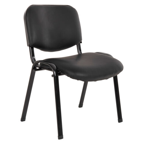 ΚΑΡΕΚΛΑ JANISHA HM1010.01 ΜΕ ΔΕΡΜΑΤΙΝΗ PU ΜΑΥΡΟ 53,5x59x77 εκ. (x1)