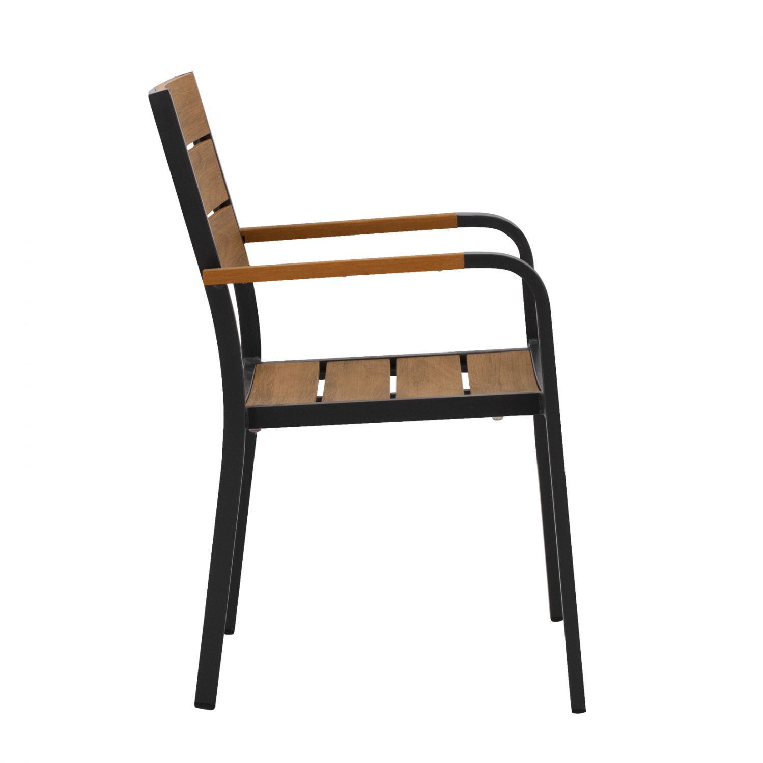 ΠΟΛΥΘΡΟΝΑ ΑΛΟΥΜΙΝΙΟΥ SAGA ΑΝΘΡΑΚΙ ΜΕ POLYWOOD HM5127.02 55x56x85Υεκ. (x1) - Image 4