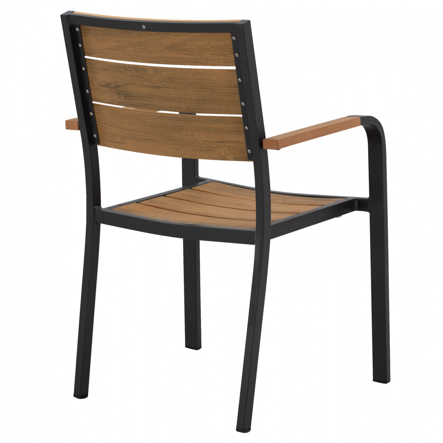 ΠΟΛΥΘΡΟΝΑ ΑΛΟΥΜΙΝΙΟΥ SAGA ΑΝΘΡΑΚΙ ΜΕ POLYWOOD HM5127.02 55x56x85Υεκ. (x1) - Image 5