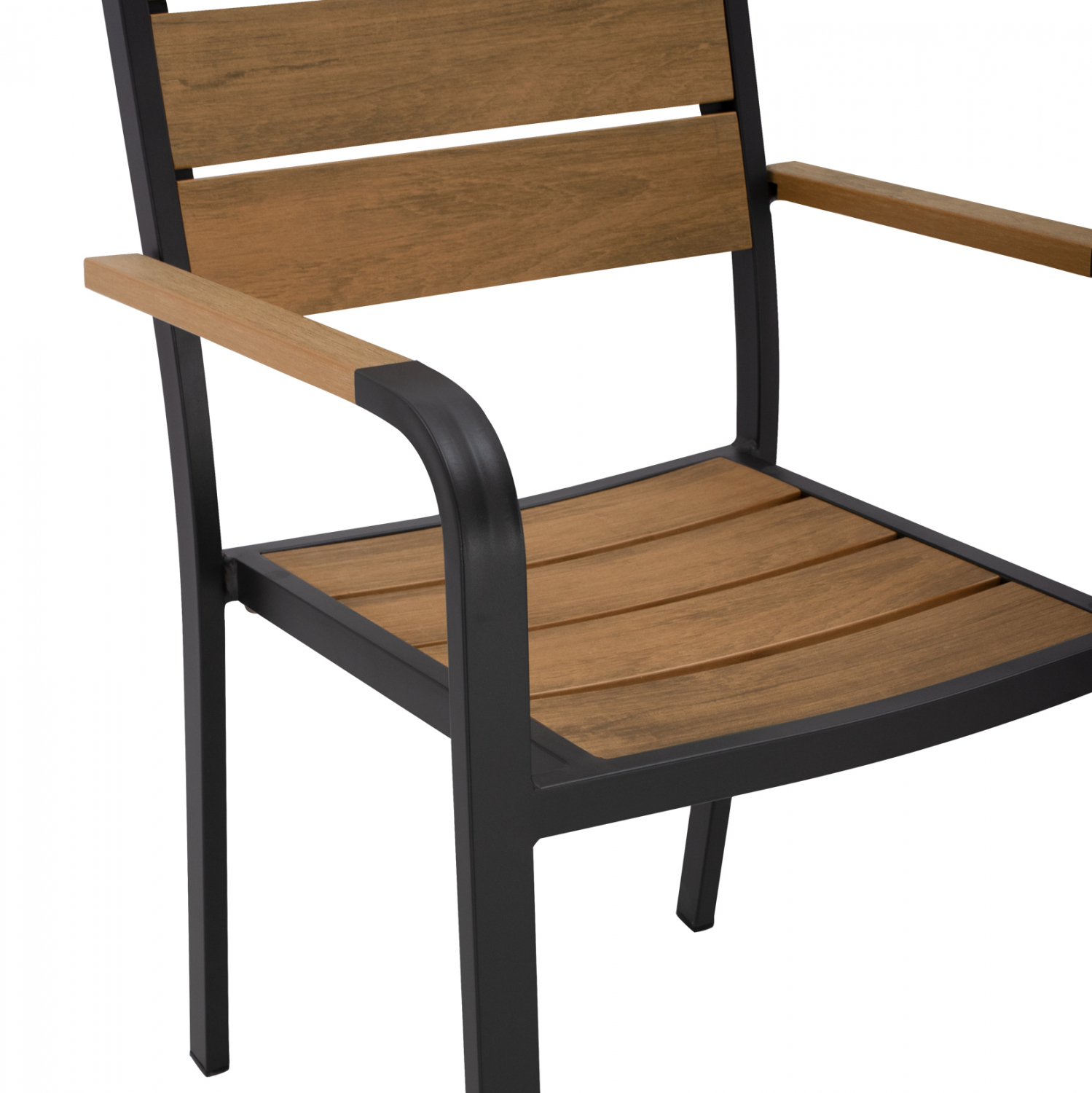 ΠΟΛΥΘΡΟΝΑ ΑΛΟΥΜΙΝΙΟΥ SAGA ΑΝΘΡΑΚΙ ΜΕ POLYWOOD HM5127.02 55x56x85Υεκ. (x1) - Image 7