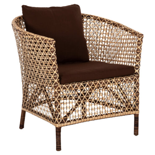 ΠΟΛΥΘΡΟΝΑ ΕΞΩΤ.ΧΩΡΟΥ HM6111 SILMAR-RATTAN ΚΑΦΕ ΚΑΙ ΦΥΣΙΚΟ-ΜΑΞΙΛΑΡΙΑ ΚΑΦΕ 82x76x85Υεκ (x1)