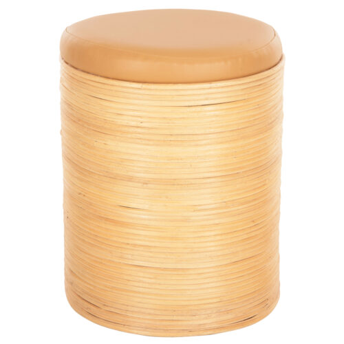 ΣΚΑΜΠΟ MITCH HM9886 ΦΥΣΙΚΟ RATTAN-ΚΑΘΙΣΜΑ ΑΠΟ PU ΜΠΕΖ Φ37x47Υεκ. (x1)