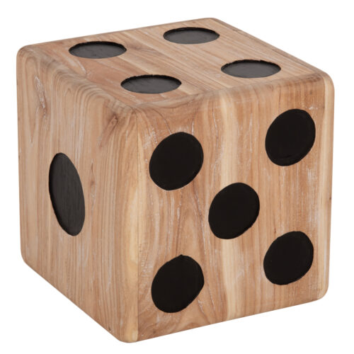 ΣΚΑΜΠΟ ΖΑΡΙ HM7898 ΞΥΛΟ ΤΕΑΚ ΣΕ WHITE WASH ΧΡΩΜΑ 40x40x40 εκ. (x1)