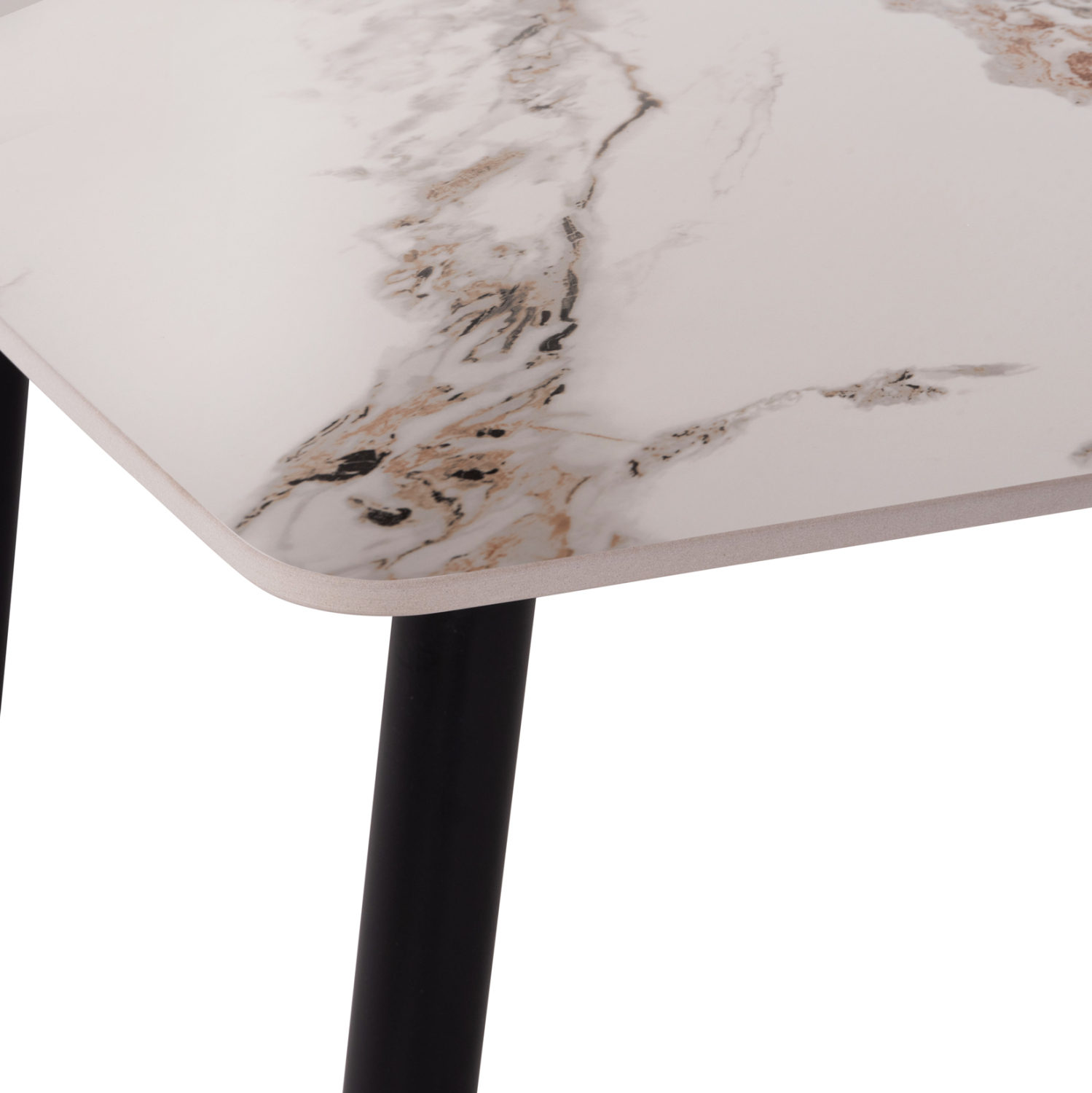 ΤΡΑΠΕΖΙ RAVEN HM9854.04 ΚΕΡΑΜΙΚΟ TOP ΜΕ ΟΨΗ ΜΑΡΜΑΡΟΥ τ.CALACATTA 120x70x73Υεκ. (x1) - Image 7