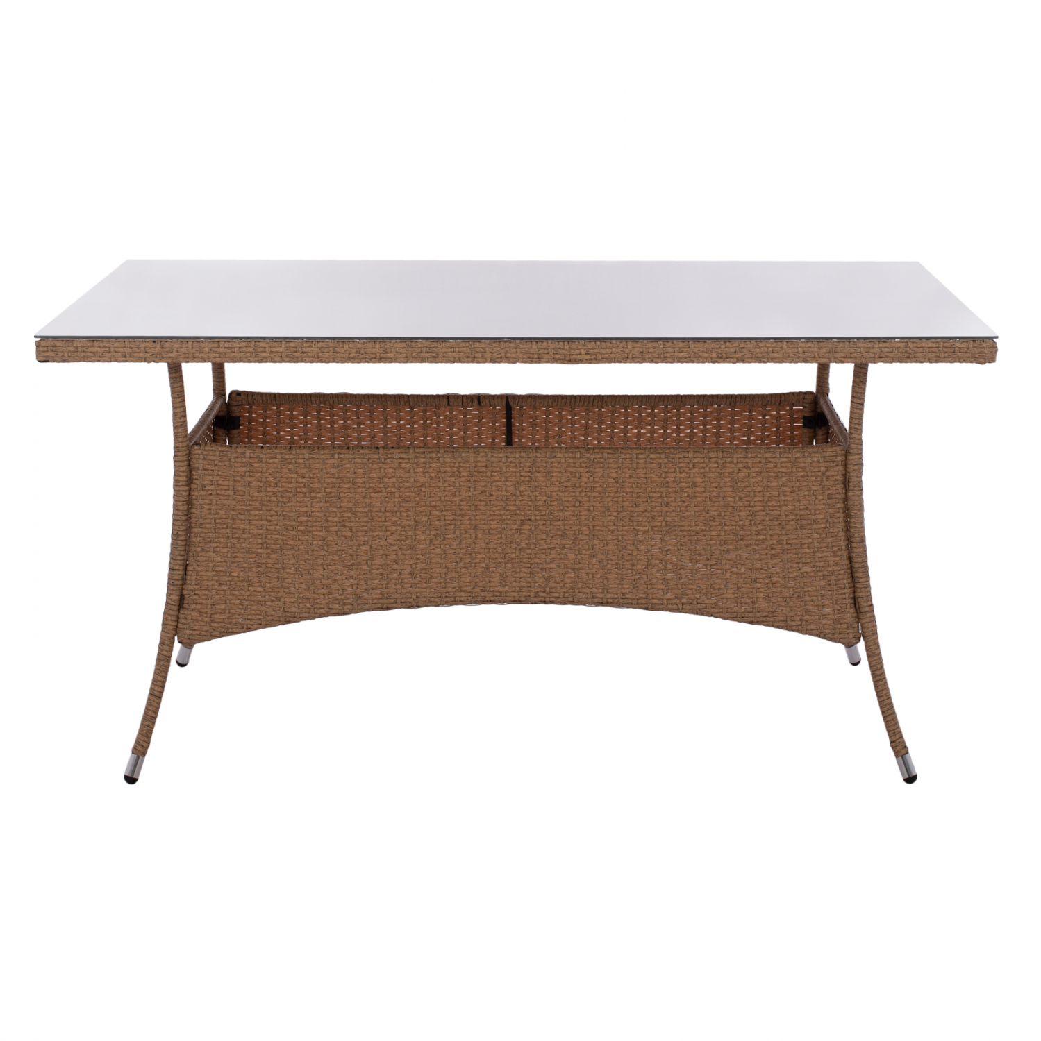 ΤΡΑΠΕΖΙ ΜΕΤΑΛΛΙΚΟ MINSK HM5507.02 WICKER ΜΠΕΖ/ΚΑΦΕ 150x90x75Υεκ. (x1) - Image 10