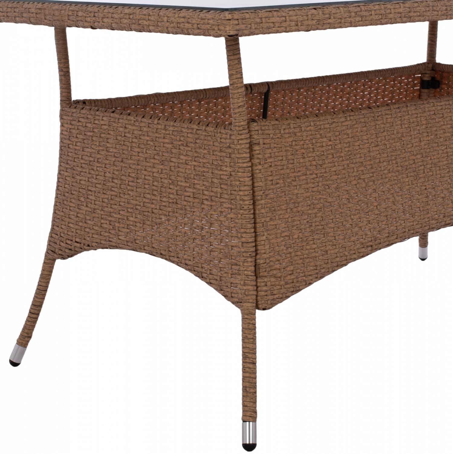 ΤΡΑΠΕΖΙ ΜΕΤΑΛΛΙΚΟ MINSK HM5507.02 WICKER ΜΠΕΖ/ΚΑΦΕ 150x90x75Υεκ. (x1) - Image 12