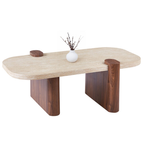 ΤΡΑΠΕΖΙ ΣΑΛΟΝΙΟΥ ARDEN HM18435 MDF TOP ΟΨΗ ΤΡΑΒΕΡΤΙΝΑΣ-MDF ΠΟΔΙΑ ΚΑΡΥΔΙ 120x60x40Υεκ (x1)