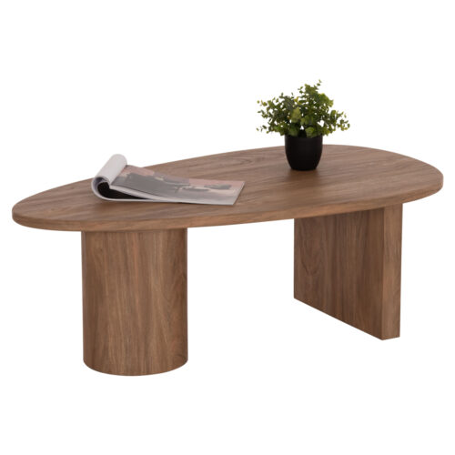 ΤΡΑΠΕΖΙ ΣΑΛΟΝΙΟΥ ΟΒΑΛ ALPER HM18327 MDF ΣΕ SONAMA ΧΡΩΜΑ 110x60x40Υεκ (x1)